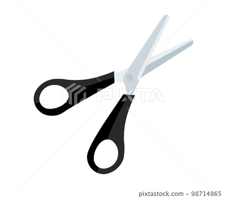 Scissors, flat style, Cut here symbol logo design. Scissors for cutting vector design and illustration. Scissors, flat style, Cut here symbol logo design. Scissors for cutting vector design and illustration. 98714865