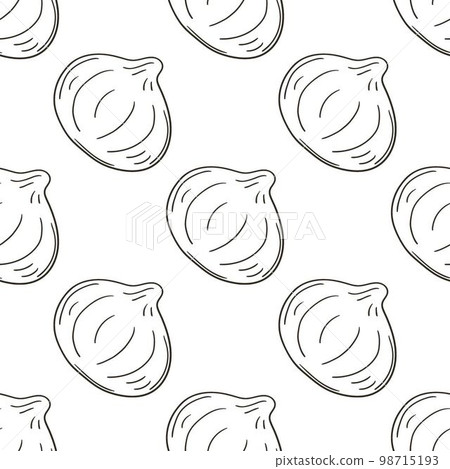 Coloring Seamless pattern with tropical fruits. Illustration in hand draw style Coloring Seamless pattern with tropical fruits. Illustration in hand draw style 98715193