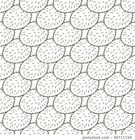 Coloring Seamless pattern with tropical fruits. Illustration in hand draw style Coloring Seamless pattern with tropical fruits. Illustration in hand draw style 98715194