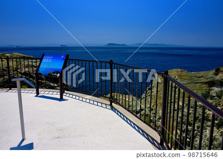 四國、愛媛、佐田岬、馬兒島、方葉海峽、九州遠景、愛媛縣伊方町馬兒島展望台（二） 98715646