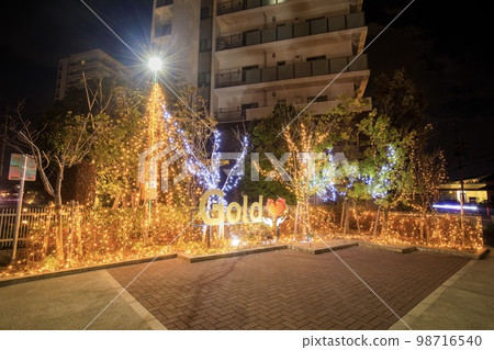 Illuminations at Obu City Gold Pocket Park Illuminations at Obu City Gold Pocket Park 98716540