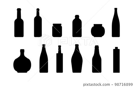 各種瓶子剪影集 98716899