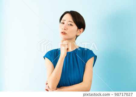 A young woman wearing a dress Summer image A young woman wearing a dress Summer image 98717027