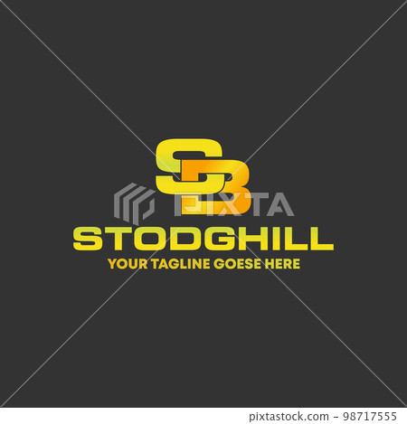 letter SB sans serif font with connected image graphic icon logo design abstract concept vector stock. Can be used as a symbol related to initial or monogram letter SB sans serif font with connected image graphic icon logo design abstract concept vector stock. Can be used as a symbol related to initial or monogram 98717555