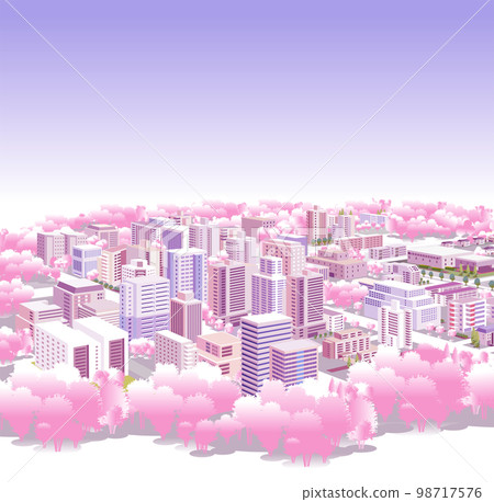 美麗的春天城市景觀和櫻花盛開的生活風景。將自然與房屋融為一體的城市發展,人們可以在這裡過上明亮的生活。 美麗的春天城市景觀和櫻花盛開的生活風景。將自然與房屋融為一體的城市發展,人們可以在這裡過上明亮的生活。 98717576