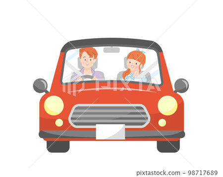 Vector illustration material of a family to drive Vector illustration material of a family to drive 98717689