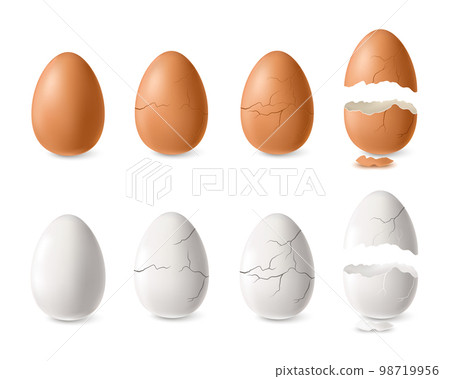 White And Brown Egg Set White And Brown Egg Set 98719956