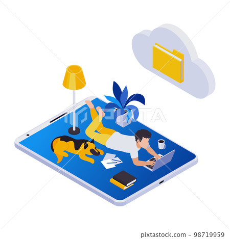 Home Work Relax Composition Home Work Relax Composition 98719959