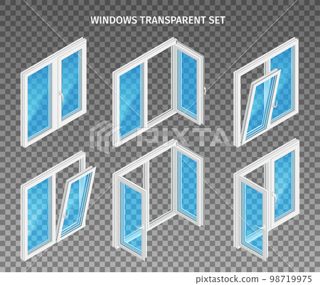 Plastic Windows Transparent Set 98719975