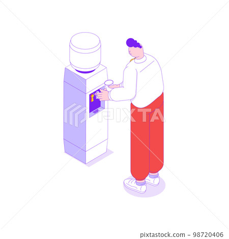 Office Cooler Icon Office Cooler Icon 98720406