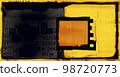 Background of retro film overly, image with scratch, dust and light leaks for booklet, photo album, banner 98720773