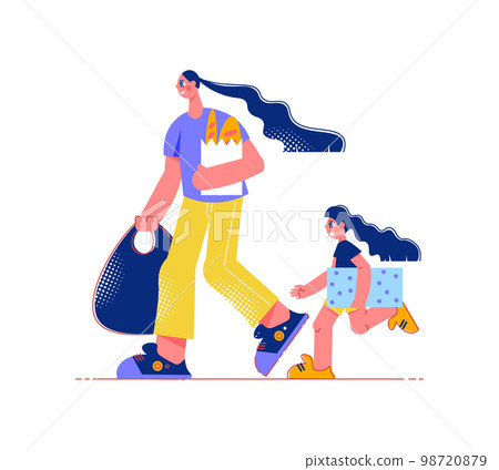 Shop With Child Composition 98720879