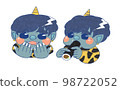 Setsubun day! Even Ao Oni wants to eat ehomaki! (blue line) 98722052