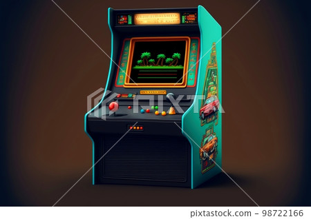 Retro arcade game machine 98722166