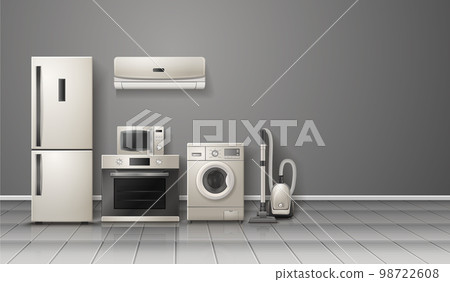 Household Appliances Realistic Composition Household Appliances Realistic Composition 98722608