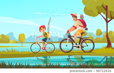 Cycle Family Background Cycle Family Background 98722616
