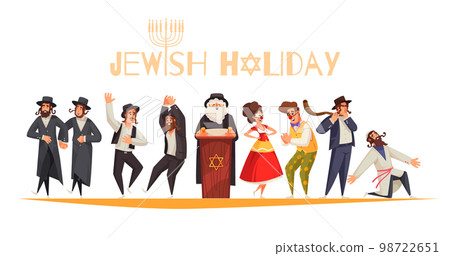 Jewish Holiday Composition 98722651