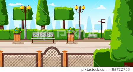 City Park Closeup View 98722793