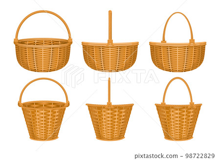 Basket Icon Set Composition Basket Icon Set Composition 98722829