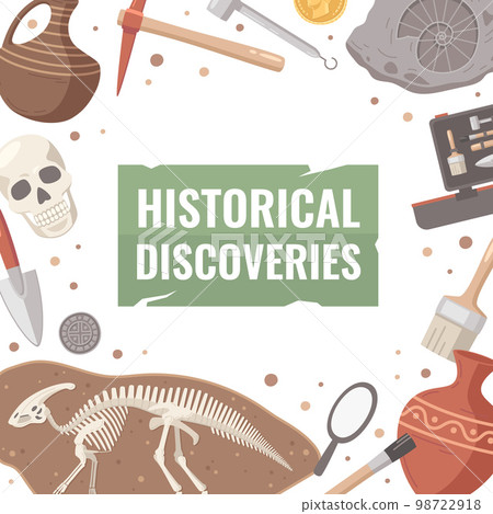 Historical Discoveries Cartoon Composition Historical Discoveries Cartoon Composition 98722918