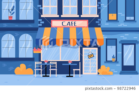 Cafe Illustration Outdoor Cafe Illustration Outdoor 98722946