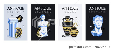 Antique Statues Posters Set 98723607