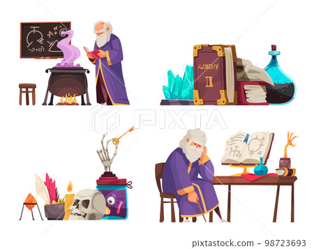 Cartoon Alchemy Compositions 98723693
