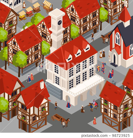 Medieval Architecture Background Medieval Architecture Background 98723925