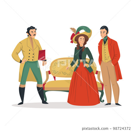 Old Fashion Salon Composition 98724372