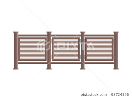 Sectional Balcony Fence Composition Sectional Balcony Fence Composition 98724396