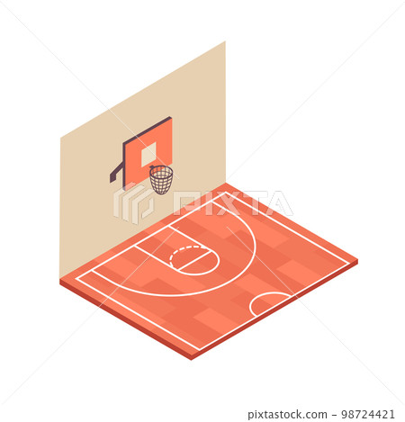 Basketball Field Icon 98724421