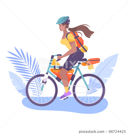 Bike Tourism Composition Bike Tourism Composition 98724425