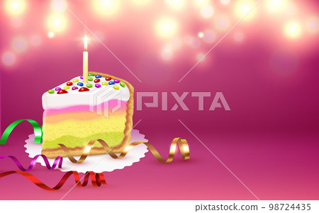 Cake Piece Festive Background Cake Piece Festive Background 98724435