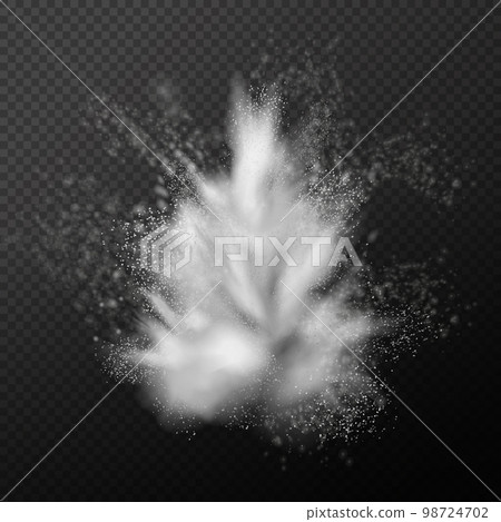 Realistic Monochrome Explosion Composition Realistic Monochrome Explosion Composition 98724702