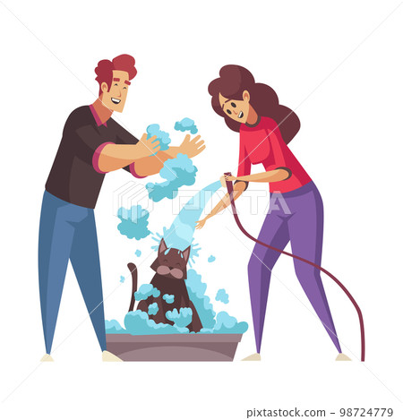 Grooming Flat Icon 98724779