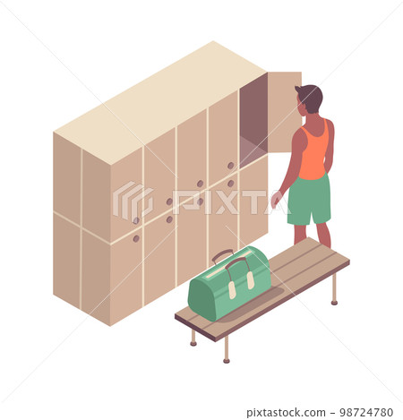 Gym Cloakroom Icon 98724780