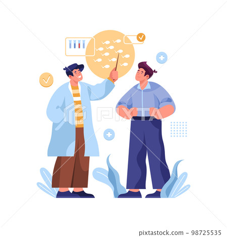 Sperm donation or semen donor vector image 98725535