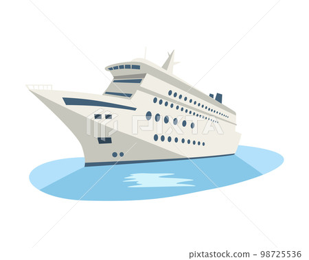 Vector isometric ship. Cartoon marine vessel. 98725536