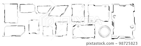 no cyber frame template. Panel displays with an interface 98725823