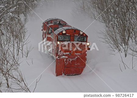 宗谷本線 Chihoku-Nisshin JR 北海道 DE15-1546(旭川)定期雪犁火車羅素雙軌 宗谷本線 Chihoku-Nisshin JR 北海道 DE15-1546(旭川)定期雪犁火車羅素雙軌 98726417