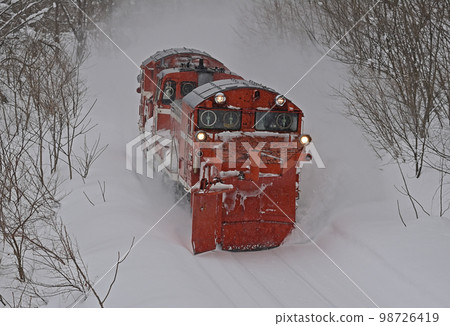 宗谷本線 Chihoku-Nisshin JR 北海道 DE15-1546(旭川)定期雪犁火車羅素雙軌 宗谷本線 Chihoku-Nisshin JR 北海道 DE15-1546(旭川)定期雪犁火車羅素雙軌 98726419