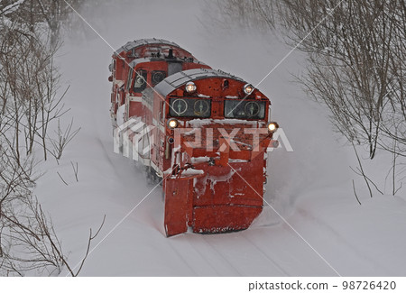 宗谷本線 Chihoku-Nisshin JR 北海道 DE15-1546(旭川)定期雪犁火車羅素雙軌 宗谷本線 Chihoku-Nisshin JR 北海道 DE15-1546(旭川)定期雪犁火車羅素雙軌 98726420
