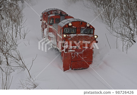 宗谷本線 Chihoku-Nisshin JR 北海道 DE15-1546(旭川)定期雪犁火車羅素雙軌 宗谷本線 Chihoku-Nisshin JR 北海道 DE15-1546(旭川)定期雪犁火車羅素雙軌 98726426