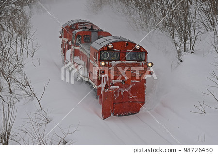 宗谷本線 Chihoku-Nisshin JR 北海道 DE15-1546（旭川）定期雪犁火車羅素雙軌 98726430