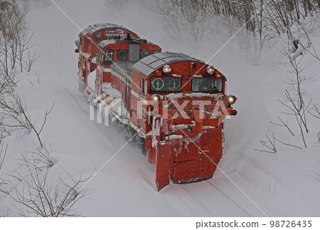 宗谷本線 Chihoku-Nisshin JR 北海道 DE15-1546（旭川）定期雪犁火車羅素雙軌 98726435