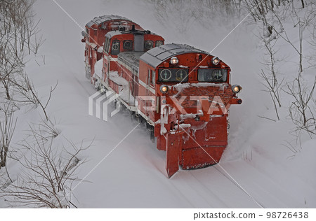 宗谷本線 Chihoku-Nisshin JR 北海道 DE15-1546(旭川)定期雪犁火車羅素雙軌 宗谷本線 Chihoku-Nisshin JR 北海道 DE15-1546(旭川)定期雪犁火車羅素雙軌 98726438