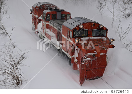 宗谷本線 Chihoku-Nisshin JR 北海道 DE15-1546（旭川）定期雪犁火車羅素雙軌 98726445
