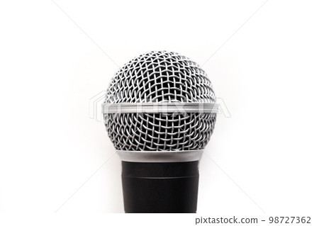 Vocal Microphone on white background, mock up Vocal Microphone on white background, mock up 98727362