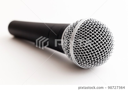 Vocal Microphone on white background, mock up Vocal Microphone on white background, mock up 98727364