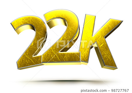 22K Gold 3D. 98727767